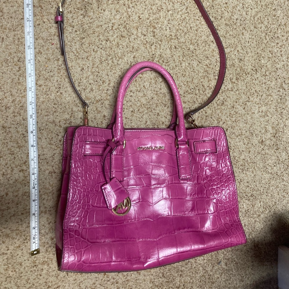 Michael Kors Dillon Croc Large Leather Handbag in great condition